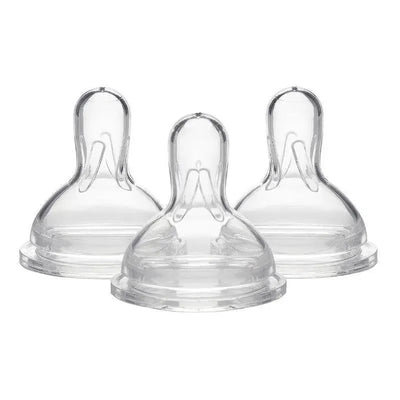 Medela - 3Pk Medium Flow Nipples with Wide Base Image 1