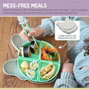 Melii Silicone Plate with 4 Removable Dividers - Bulldog Image 4