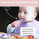 Melii - 100% Silicone Spoons, Baby and Toddler Feeding, BPA Free, 4 Piece Set, Dog, Cat, Unicorn, & Dino Image 5