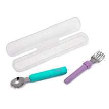 Melii - 2Pk Blue & Purple Spork On The Go Image 2