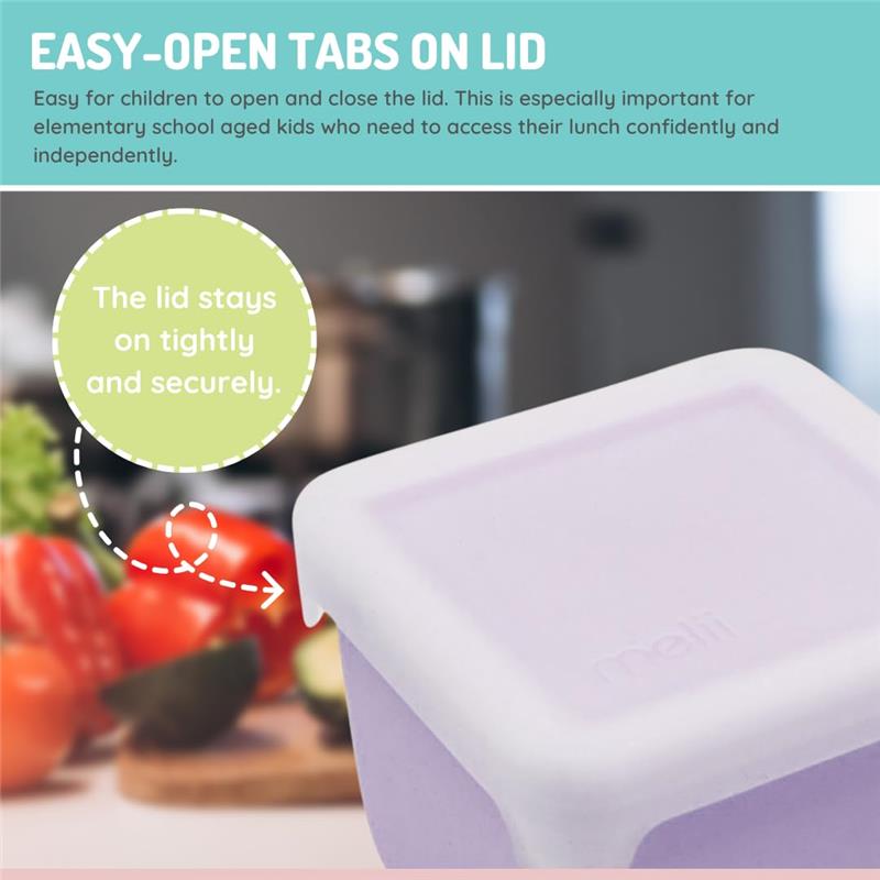 Melii - 2Pk Silicone Snack Container, 236ml/8oz per Container, Pink & Purple Image 5