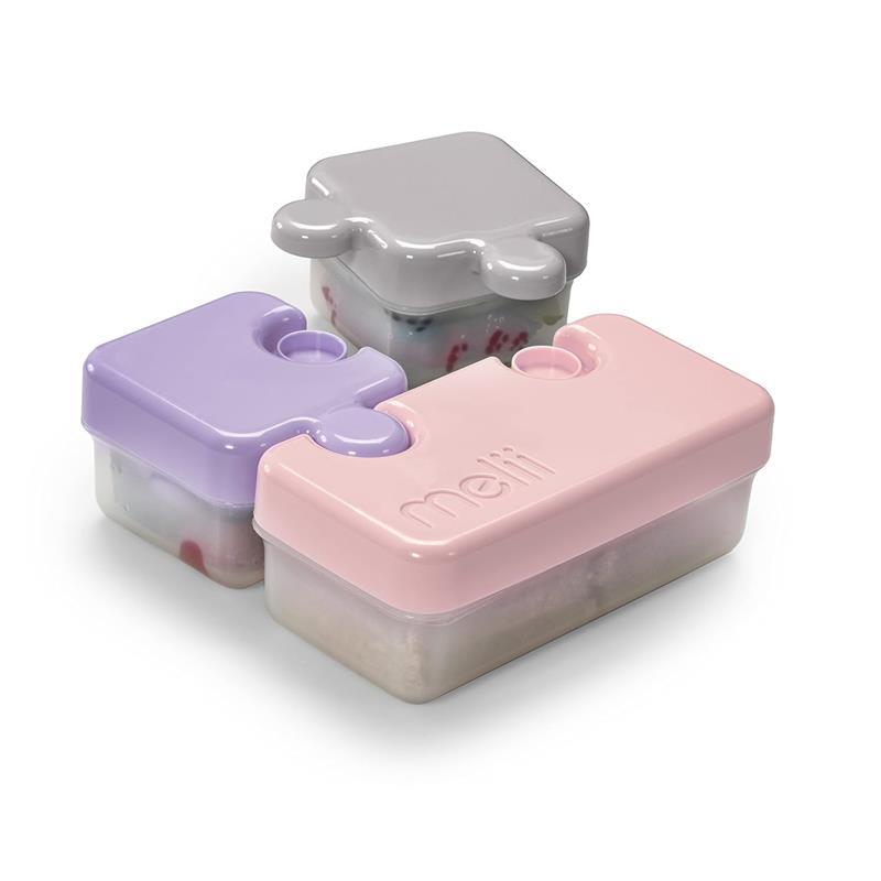Melii - 3 Compartments Puzzle Bento Box Food Storage Container Image 2