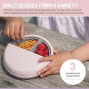 Melii - 3 Compartments Spin Snack Container, Pink Image 6