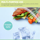 Melii - 4Pk Reusable Sandwich & Snack Bags for Kids, 2 Panda & 2 Bear Image 6