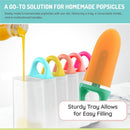 Melii 6 Piece Ice Pops with Tray - Fruity Colors Image 3