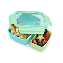 Melii - Bento Box with Removable Compartments, 1250ml, Blue Mint Lime Image 1