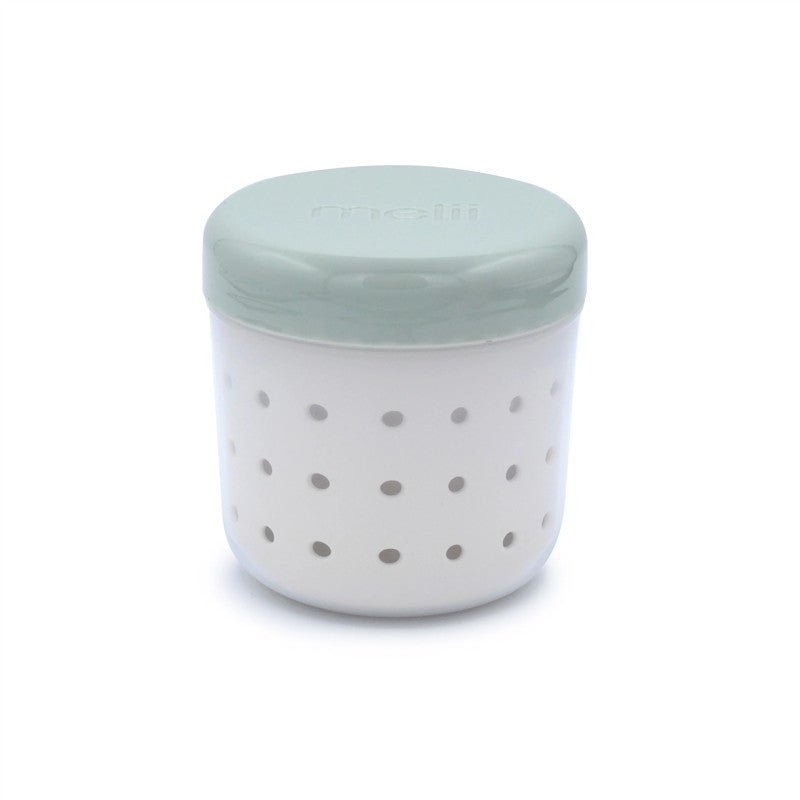Melii Fruit Storage Container with Strainer - Sage & Ivory Image 2