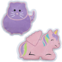 Melii - Gel Ice Packs, 2 Pack, Keep Lunches and Snacks Cool, Reusable, Unicorn & Cat Image 1