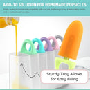 Melii - Ice Pop Molds with Tray, 6 Make-Your-Own Popsicle Molds  Image 3