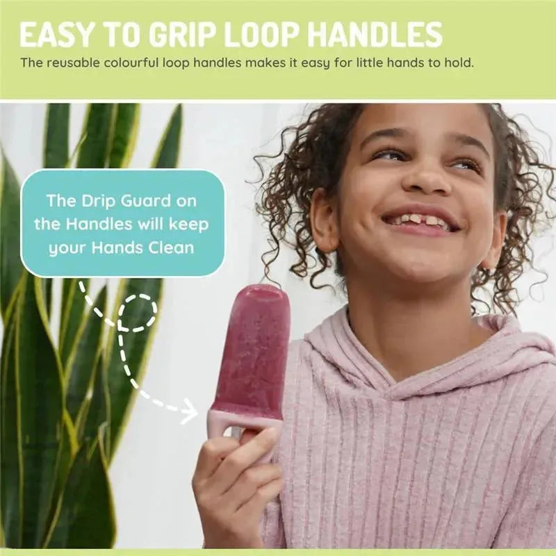 Melii - Ice Pop Molds with Tray, 6 Make-Your-Own Popsicle Molds Image 4