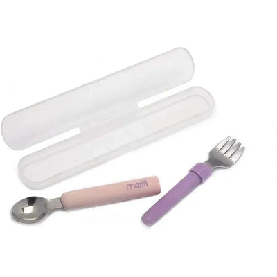 Melii - Pink & Purple Spork On The Go Image 1