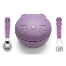 Melii - Silicone Cat Bowl With Lid & Utensils Image 1