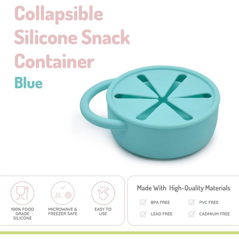 Melii Collapsible Silicone Container 10.7 fl oz / 315 mL - Blue Image 2