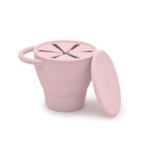 Melii - Silicone Collapsible Snack Container With Finger Trap, Pink Image 1