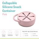 Melii - Silicone Collapsible Snack Container With Finger Trap, Pink Image 2