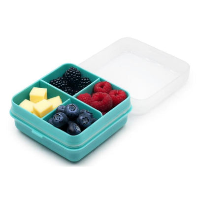 Melii Snackle Box 4 Compartment Petite, Blue Image 1