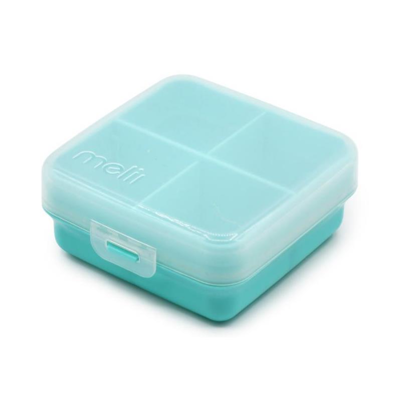 Melii Snackle Box 4 Compartment Petite, Blue Image 2