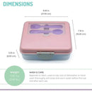 Melii - Two Tier Bento, 48.8 Oz, Pink Image 2