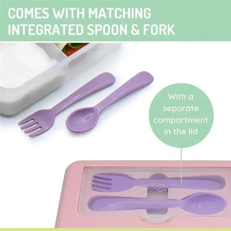 Melii - Two Tier Bento, 48.8 Oz, Pink Image 3