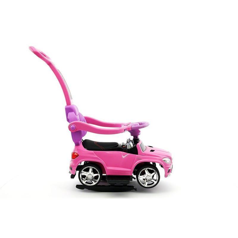 Mercedes-Benz GL 63 AMG Kids 5-in-1 Convertible Ride On Push Car, Pink Image 6