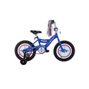 Micargi Kiddy - 16' Bmxs Type Frame Crank Bike, Black/Blue Tires Image 1