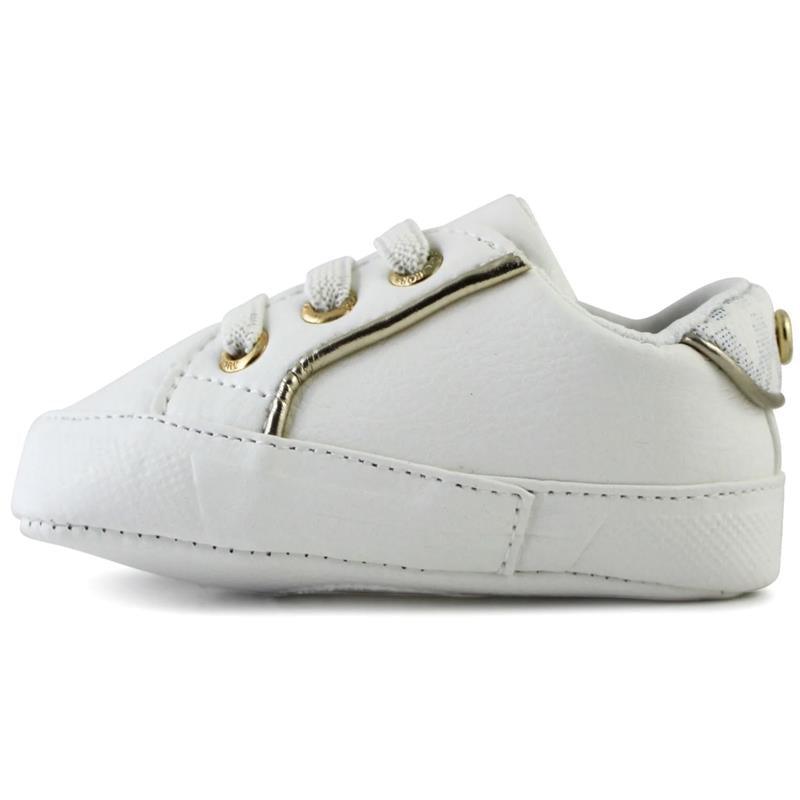 Michael Kors Baby - Girl Jem Poppy Logo Detail Sneakers, White Image 3