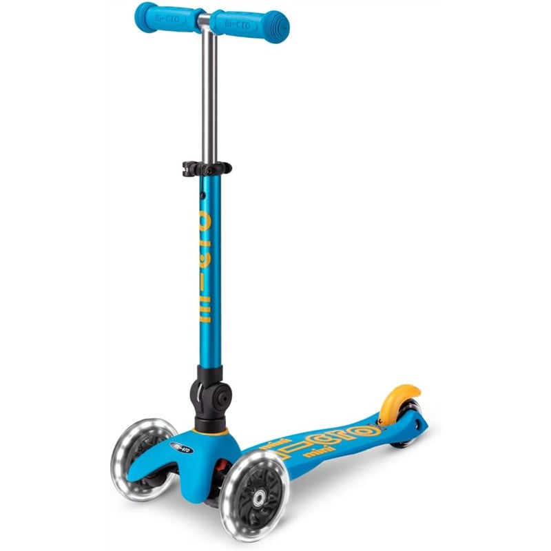 Micro Kickboard - Micro Mini Foldable Led Scooter - Ocean Blue | MacroBaby