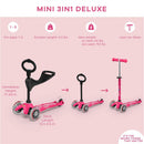 Micro Kickboard - Mini 3in1 Deluxe, Pink Image 2