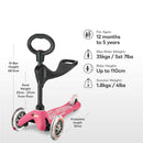 Micro Kickboard - Mini 3in1 Deluxe, Pink Image 3