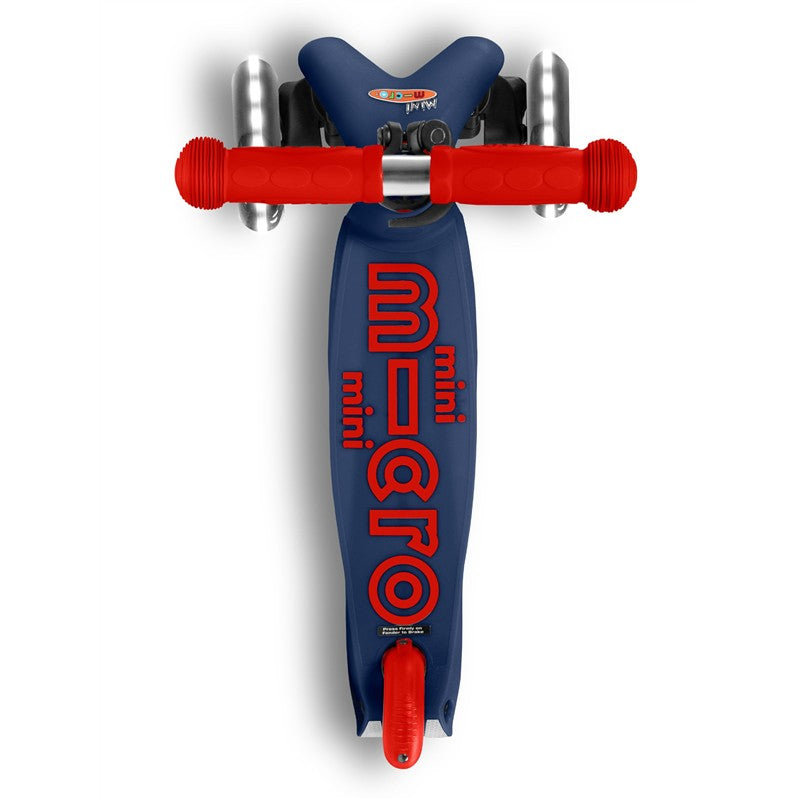 Micro Kickboard Mini Deluxe LED Scooter - Navy Blue Image 7
