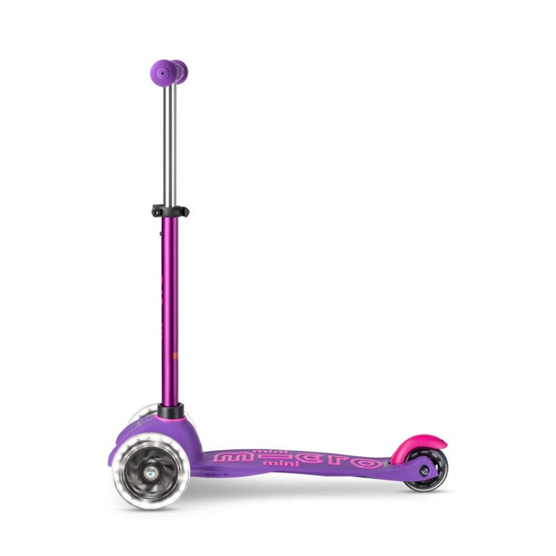 Micro Kickboard - Mini Deluxe LED 3-Wheeled, Purple Image 3