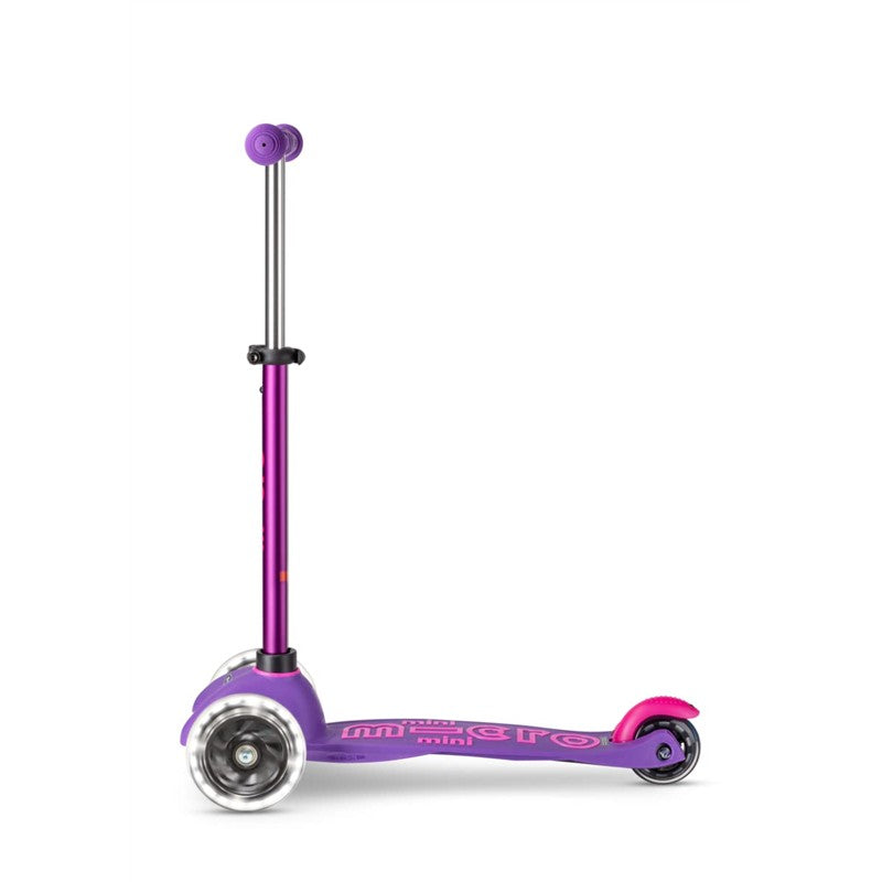Micro Kickboard - Mini Deluxe LED 3-Wheeled, Purple Image 5
