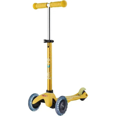 Micro Kickboard - Mini Deluxe LED 3-Wheeled, Yellow Image 1