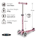 Micro Kickboard Mini Rock & Go LED - Dusty Rose Image 3