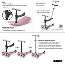 Micro Kickboard Mini Rock & Go LED - Dusty Rose Image 6