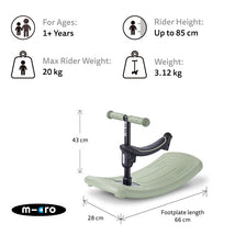 Micro Kickboard Mini Rock & Go LED - Olive Sage Image 2