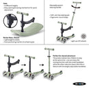 Micro Kickboard Mini Rock & Go LED - Olive Sage Image 6