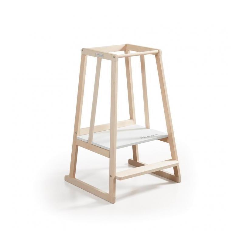 Micuna Little Helper Learning Tower Natural/White Image 1
