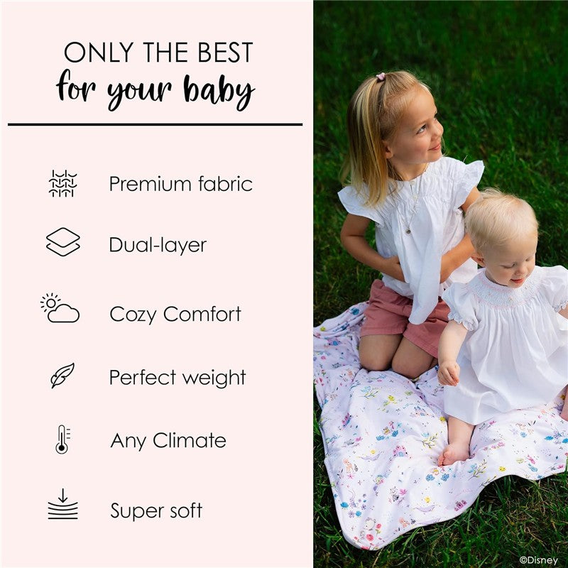 Milk Snob Disney A Wish Come True Swaddle Receiving Baby Blanket Image 4