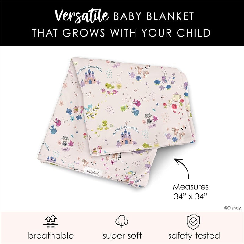 Milk Snob Disney A Wish Come True Swaddle Receiving Baby Blanket Image 6