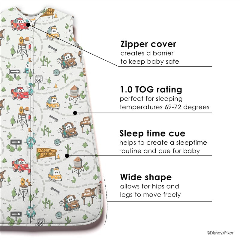 Milk Snob Disney and Pixar Cars Baby Sleep Bag - 1.0 TOG (0–6 Months) Image 3
