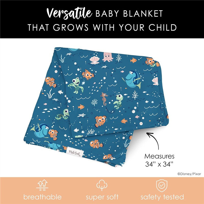 Milk Snob Disney and Pixar Finding Nemo Swaddle Receiving Baby Blanket Image 6