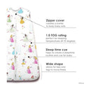 Milk Snob Disney Baby Sleeping Sack, Sleeveless Sleep Bag and Wearable Zip Up Blanket, Disney Princess Image 3