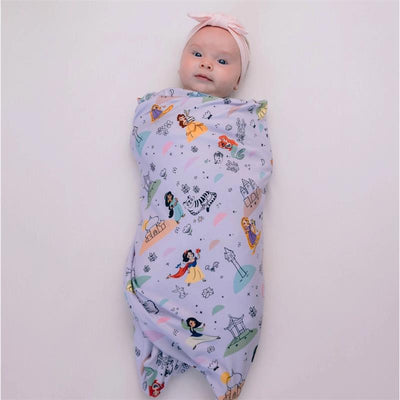 Milk Snob Disney Princess Party Swaddle Receiving Baby Blanket Image 1