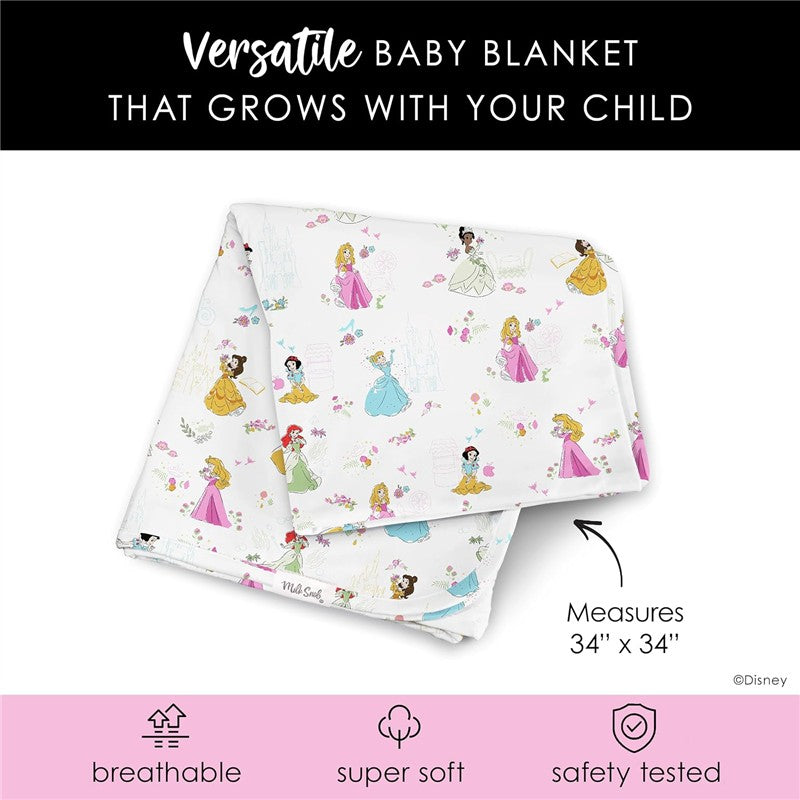 Milk Snob Disney Princess Swaddle Receiving Baby Blanket Image 6