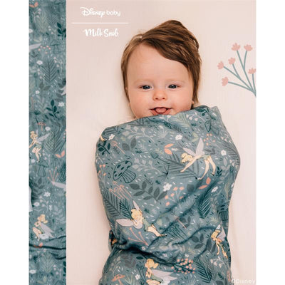 Milk Snob Disney Tinker Bell Swaddle Receiving Baby Blanket Image 1
