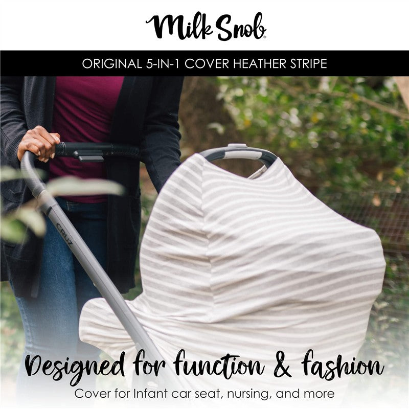 Milk Snob 5-in-1 Multifunctional Cover - Heather Stripe Image 2