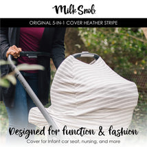 Milk Snob 5-in-1 Multifunctional Cover - Heather Stripe Image 2