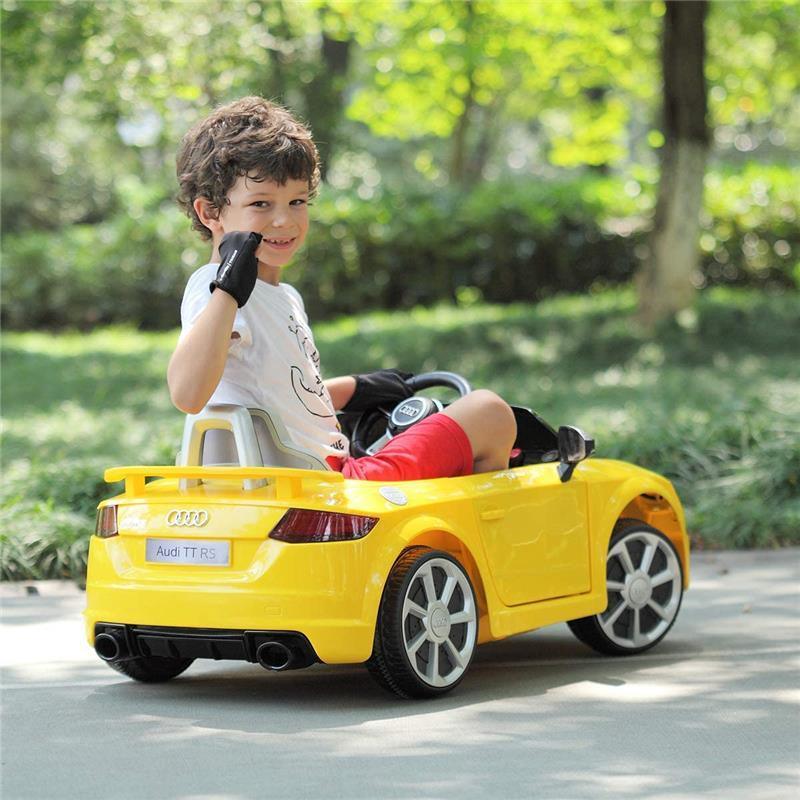 Millennium Baby Licensed Audi Tt Sport Ride On 2.4G W/ Remote Control - Yellow Image 8