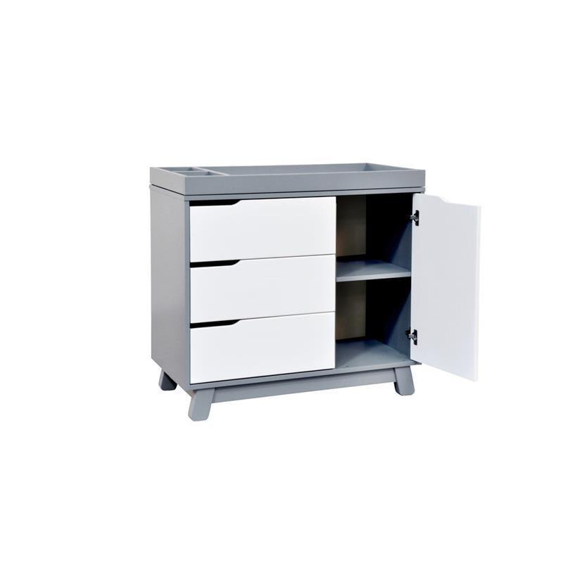 Million Dollar Baby - Babyletto Hudson 3-Drawer Changer Dresser with Removable Changing Tray, Grey/White Image 3